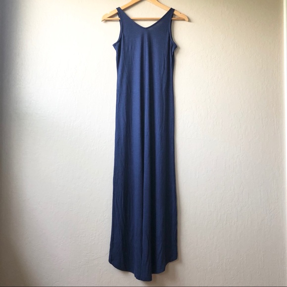 Old Navy V-Neck Sleeveless Navy Blue Maxi Dress XS - Picture 3 of 7